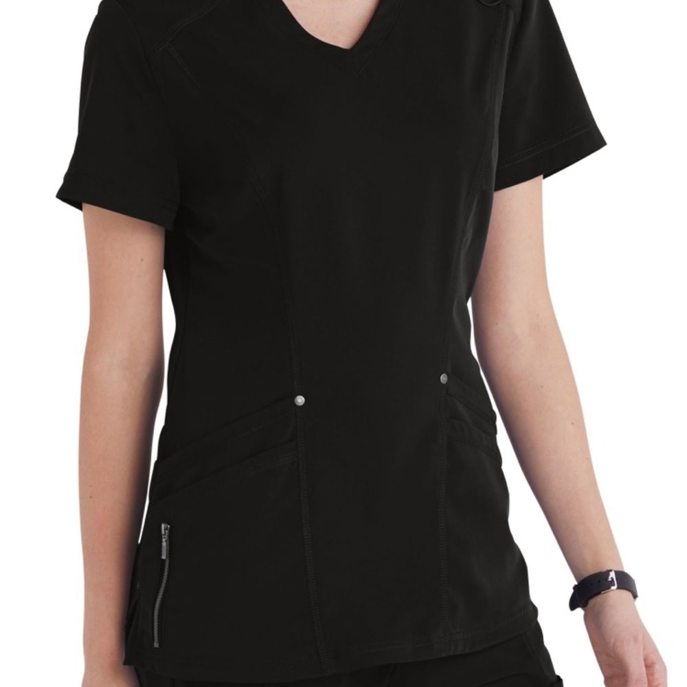 Black Greys Anatomy Scrub Top and Bottom Set